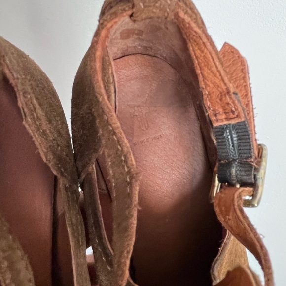 Frye Meghan Ankle Boots Women’s Size 10B Booties Brown Suede Heels - Picture 13 of 13